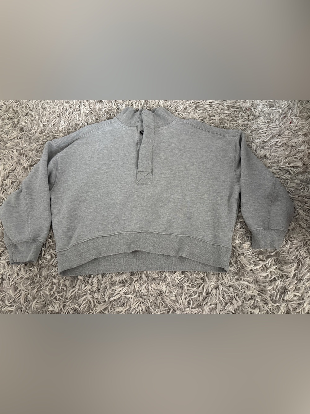 Free People We The Free Timeless Pullover Heather Grey Women Size S Slouchy Crop